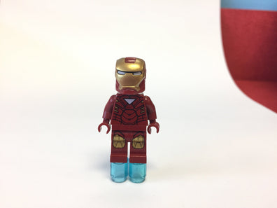 LEGO Minifigure-Iron Man with Triangle on Chest-Super Heroes / Avengers-SH015-Creative Brick Builders